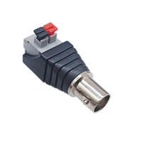 12V BNC femelle Jack connecteur coaxial CAT5 vidéo Balun adaptateur prise pour bande Led lumières CCTV caméra accessoires