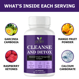 Capsules Détox Nettoyantes OEM ODM Complexe <span class=keywords><strong>de</strong></span> Gestion du Poids avec Garcinia, Cétones <span class=keywords><strong>de</strong></span> Framboise et Fruit <span class=keywords><strong>de</strong></span> Mangue pour l'Énergie et la Vitalité - Product Image 4