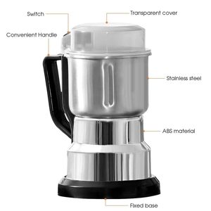 Molinillo Eléctrico de Acero Inoxidable para Café, Especias y Granos, Mezclador Pequeño, Molinillo Ultrafino para Polvo - Product Image 4