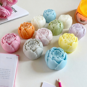 Moules à bougies en forme de rose 3D, moules en silicone en forme de fleur de rose, moule en résine pour la Saint-Valentin, pour la fabrication de savon, de bougies, de <span class=keywords><strong>cire</strong></span> fondue, décoration de la maison - Product Image 2