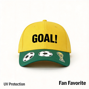 Professional Custom Adjustable Fans Embroidery Football Baseball Soccer Caps - Product Image 3