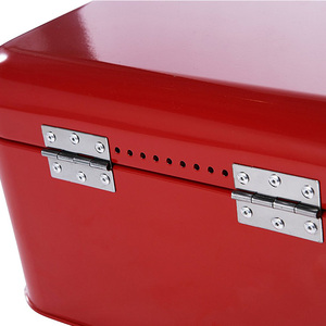 Bakery Accessories Customized Iron Square Bread Box with Lid Bread <strong>Bin</strong> Metal Bread <strong>Storage</strong> Container for Kitchen Food <strong>Storage</strong> - Product Image 5