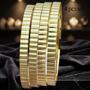 Wholesale Fashion Bangles Traditional Design Bangles 14K18K24K Gold Plated Brass Custom Bangles Gold Filled Jewelry Oro Joyeria - Product Image 4