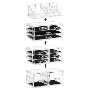 Большой размер, прозрачный ящик для хранения косметики, комбинированный набор, акриловый кейс для макияжа, коробка для ухода за кожей - Product Image 4