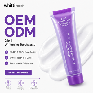 <span class=keywords><strong>Pasta</strong></span> <span class=keywords><strong>Dental</strong></span> Blanqueadora de Marca Privada al por Mayor con Logotipo Personalizado, Fórmula PAP HP, Cuidado <span class=keywords><strong>Dental</strong></span>, 100g - Product Image 1