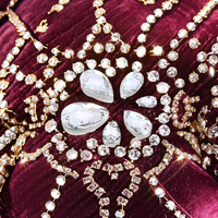 Strass à coudre en forme de goutte, à dos plat, en verre cristal brillant pour l'artisanat DIY, les robes et les accessoires vestimentaires
