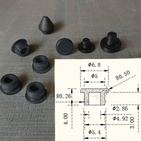 Bouchon de porte de douche moulé en PVC EPDM NBR à usage industriel Bouchon de test de tuyau gonflable Coupe conique Produits en caoutchouc naturel
