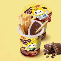 Biscuits Halal certifiés en forme de bâtonnets, en coupelles individuelles, avec coupelles de chocolat et bâtonnets croustillants, biscuits et gâteaux