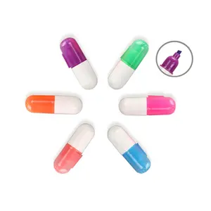 Mini Marcador Fluorescente en Forma de Pastilla de Vitamina, Juego de Bolígrafos de Cápsula Novedosos de Bolsillo para Niños, Escuelas y Regalos Médicos - Product Image 1