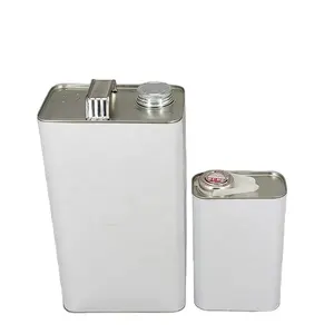1L 4L 5L Different Dimension Metal Tin Can Empty Container For Paint Lubricant Oil Packaging