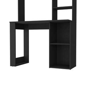 DB Modern Ryndon Hutch en bois noir finition wengue Hutch de bureau avec un design élégant - Product Image 2