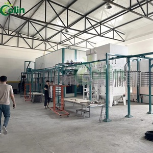 Tự động PLC kiểm soát sơn tĩnh điện dây chuyền sản xuất quần áo giá bột phun thiết bị - Product Image 1