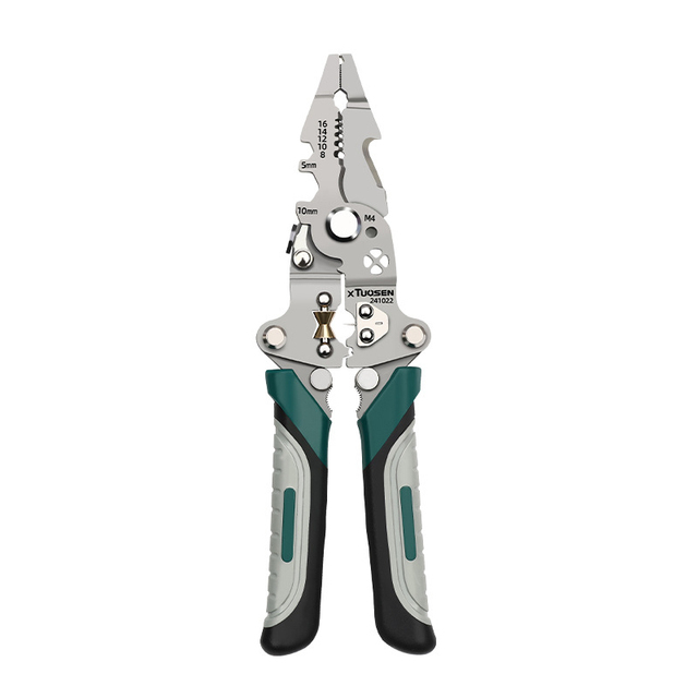 Multifunctional Flat Pointed Wire Splitter Crimping Wire Cutter Electrician Folding Wire Stripper