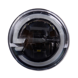 Feux avant LED 7 pouces avec feux de position blancs pour <span class=keywords><strong>Jeep</strong></span> <span class=keywords><strong>Wrangler</strong></span> JK <span class=keywords><strong>4</strong></span> <span class=keywords><strong>portes</strong></span> Unlimited / CJ-8 Scrambler, clignotants pour <span class=keywords><strong>Jeep</strong></span> - Product Image 2