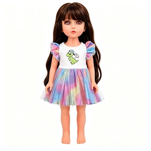 Muñeca Bebé Reborn MSYO con Ropa, Vinilo Suave, Cabello Largo, Estampado de Dinosaurio y Tutú Arcoíris, Personalizable, El Mejor Regalo, OEM ODM - Product Image 2