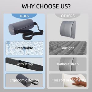 เบาะรองเอวหมอนสำหรับเก้าอี้สำนักงานและรถยนต์สามารถปรับแต่งได้จากโรงงาน - Product Image 4