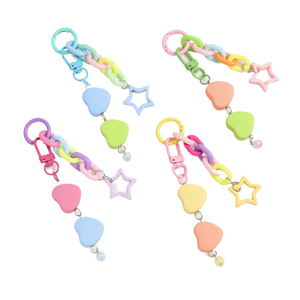 กระเป๋านักเรียนจี้รูปหัวใจน่ารักกระเป๋าเป้สะพายห<span class=keywords><strong>ล</strong></span>ังมีเสน่ห์และเครื่องประดับโลหะโลหะผสมพ<span class=keywords><strong>ล</strong></span>าสติกเหล็กแสดงความรัก - Product Image 1