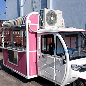 Fast Food Van Catering Turkey Food Trailer Burger Fully Equipped Electric Drive Stainless Steel Street <b>Ice</b> Cream Retro Food - Product Image 4