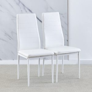 Bàn Ăn 3 Món Bằng Kính Màu Xám Với Bộ Ghế Trắng Cho 2 Người, Bàn Vuông Nhà Bếp Nhỏ Kính Cường Lực - Product Image 2