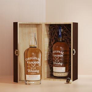 Bouteille de 750 ml en verre épais pour liqueur, <span class=keywords><strong>vin</strong></span>, whisky, vodka avec boîte - Product Image 3