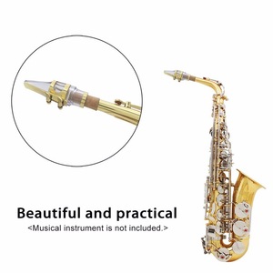 Boquilla Transparente para Saxofón de Tono Medio, Material ABS, Afinación <span class=keywords><strong>Eb</strong></span> + Tapa + Clip + Lengüeta, Instrumento Musical - Product Image 3
