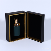 Boîtes d'emballage de parfum de luxe en carton rigide avec fermeture magnétique en forme de livre, gaufrage, paillettes et dorure à chaud pour couches et papier toilette