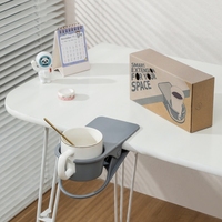 Support de tasse en plastique à clipser sur le bord de la table, pour boissons, eau, café, mug, organiseur de tasses pour la maison ou le bureau