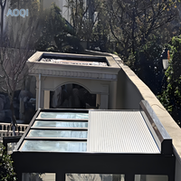 Panneau Pare-Soleil à Commande à Distance à Fonctionnement Silencieux, en Alliage d'Aluminium, Volet Roulant pour Véranda