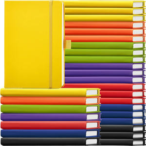 Carnet de notes imprimé personnalisé doublé de haute qualité pour bureau d'affaires en cuir PU carnet de notes A5 à couverture rigide personnalisé avec logo - Product Image 1