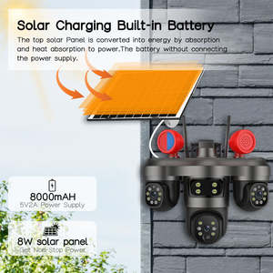 HIKWIFI açık 15MP Wifi kamera otomatik izleme hareket algılama Alarm üç Lens üç ekran ağ kamerası - Product Image 5