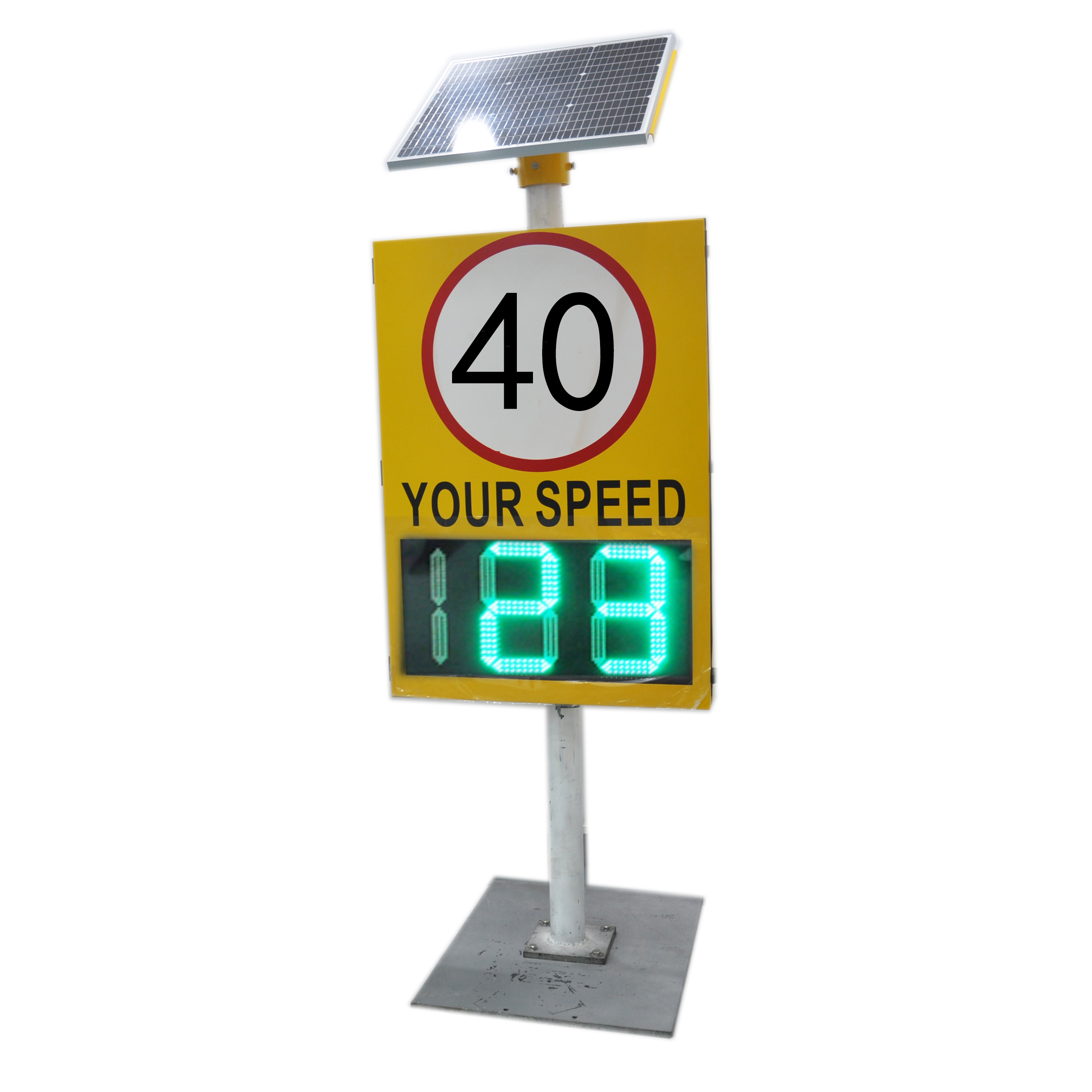 Traffic Safety Solar LED Digit Speed Sign - Limited VMS Board