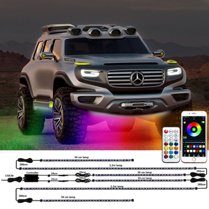 Bande Led de couleur de rêve <span class=keywords><strong>sous</strong></span> le châssis de la <span class=keywords><strong>voiture</strong></span>, flux de chasse, lampe néon <span class=keywords><strong>sous</strong></span> la télécommande, application de contrôle, Kit de lumières <span class=keywords><strong>sous</strong></span> la lueur pour <span class=keywords><strong>voiture</strong></span> - Product Image 4