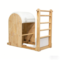 Ensemble de 5 pièces de Reformer Pilates Cadillac en Bois d'Hévéa Durable, Réglable et Portable, MJD CC22, Écologique, pour la Santé et le Bien-être, pour la Maison et le Studio