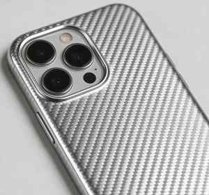 Étui de téléphone multifonction en fibre de carbone 3K SHENYU, tissage sergé, léger, résistant aux rayures, épaisseur 5 mm pour iPhone 16/15/14 Pro - Product Image 1