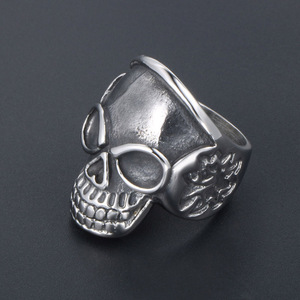 Retro Skull <b>Ring</b> <b>Titanium</b> Steel Casting Men's Fashion Jewelry SA823 - Product Image 4