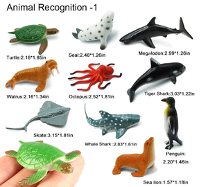 24-gói Biển Đại Dương động vật con số thực tế nhựa hồ bơi bên Đồ chơi thiết lập với rùa, bạch tuộc, cá mập trẻ em của giáo dục - Product Image 5