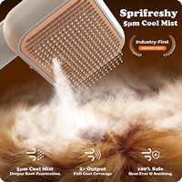 Brosse à vapeur électrique 2026 pour chien, anti-chute de poils [Nettoyage automatique, respectueuse de la peau, 1*Shampooing, étanche IPX7] Outil de toilettage professionnel pour chiens