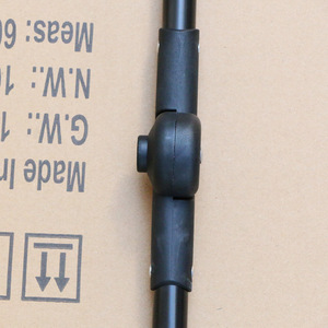 Folding <b>Trolley</b> Handle Joint Black Plastic Push Handle For Shopping Cargo Hauling <b>Trolley</b> Accessories - Product Image 2