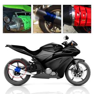 Universal Motorcycle Exhaust Heat <b>Shield</b> Cover Muffler Pipe <b>Guard</b> Leg Bumper - Product Image 6