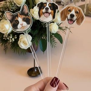 Customizable Wenzhou Acrylic <b>Stirrer</b> for Pets Weddings <b>Cocktails</b> Coffee Beverages Bar Mixing - Product Image 2