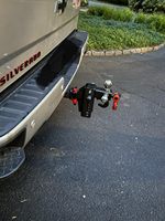 Nouvelle attache de remorque réglable à trois billes, récepteur en acier allié de 2 pouces, triple billes de 4,5 pouces (1-7/8 pouces, 2-5/16 pouces), manille de remorquage