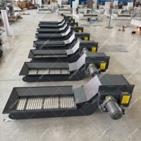 Nouveau Convoyeur à Chaîne à Plaques Ajustable en Acier Inoxydable Antibactérien |   Machine CNC robuste pour l'élimination des déchets de restaurant