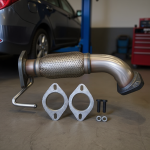 Tuyau d'échappement avant flexible Hyundai Elantra 2011-16 Kia Forte 1.8, 52 mm, acier inoxydable, épaisseur 1,5 mm, D0100HAWSP7 - Product Image 2