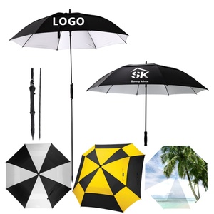 Wholesale Custom logo 54/62/68/72 Inch Fiberglass Umbrella Business Windproof and Rainproof for Beach Outdoor Strong Umbrella - Product Image 1