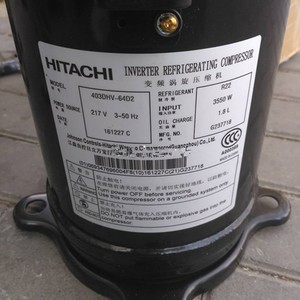 คอมเพรสเซอร์แบบสโครลฮิตาชิ รุ่น 403DH-64C2Y อินเวอร์เตอร์ สำหรับงานอุตสาหกรรมทำความเย็น - Product Image 2