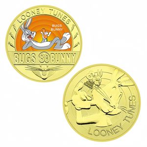 Moneda Conmemorativa de Bugs Bunny, Animación Clásica Americana, Bañada en Oro, 40 mm, Regalo para Coleccionistas - Product Image 5