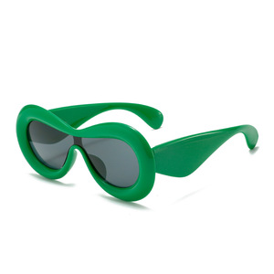 Unisex Inflatable <b>Round</b> <b>Sunglasses</b> UV400 PC <b>Frame</b> Full Rim Cat Eye % UV Protection Opp Bag Packing 8801 - Product Image 5