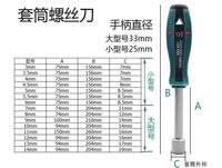 Jeu de clés à douille industrielles avec poignée en plastique et finition chromée, 3-14 mm, personnalisable OEM