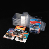 Emballage en plastique transparent PVC PET type clamshell, carte blister courte pour jouet, étui de protection premium pour roues libres personnalisées