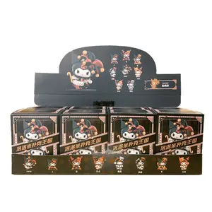 8Pcs/Box Family Kuromi Poker Kingdom Blind Box Figure Collection Desktop Ornaments Doll Surprise Box Gift